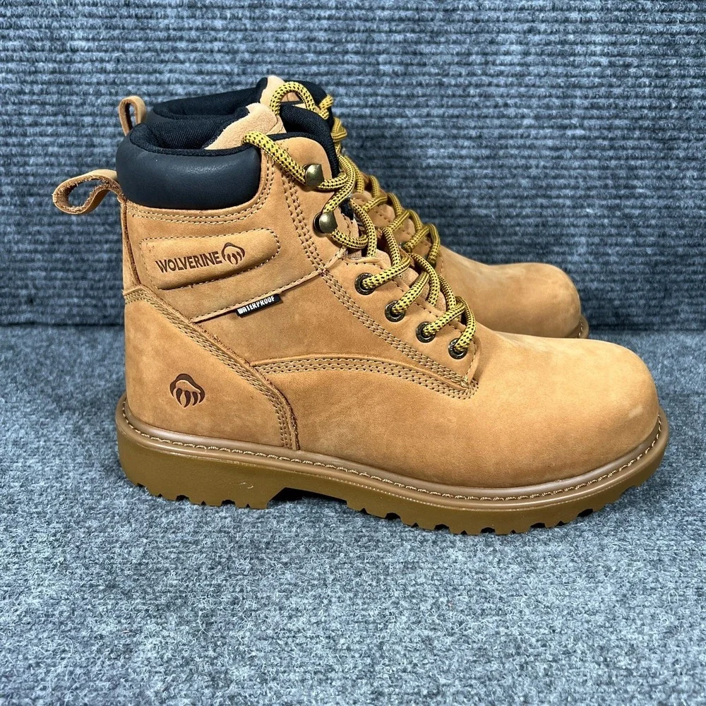 Wolverine Floorhand Boots Womens 10 Brown Insulated Steel Toe‎ Work Slip Oil Res